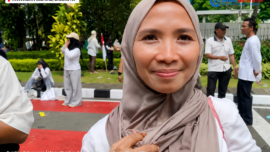 Demonstran Dukung MBG